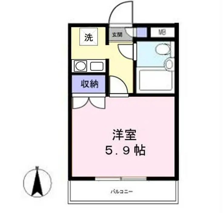 マインズ大和 1階階 間取り