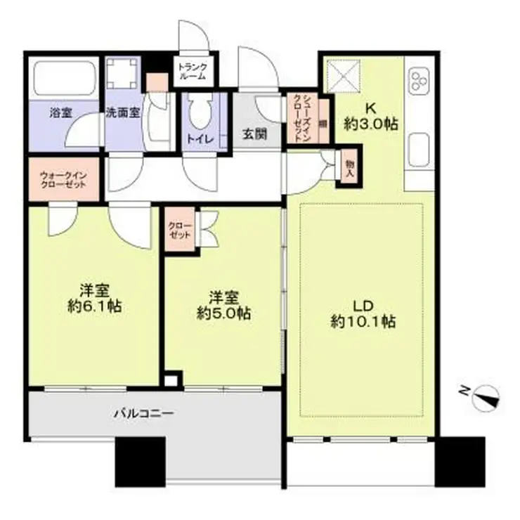 シティタワー大井町 22階階 間取り