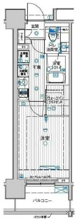 ル・リオン豊洲ウォーターフロント 4階階 間取り