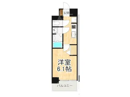 プレサンス大津京町ベルリーヴァ(1K/5階)の間取り写真