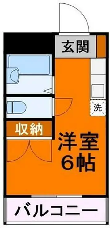 コスモ国立 1階階 間取り