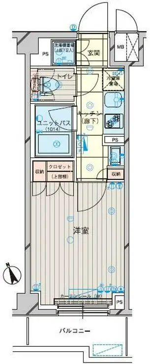 ルーブル仲六郷弐番館 5階階 間取り