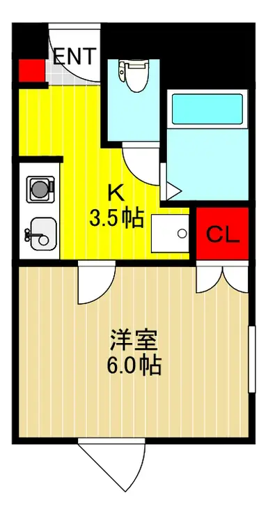 ウィンビル西川口 3階階 間取り
