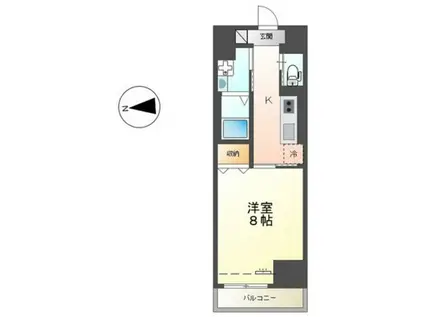 中央地所西条駅前ビル(1K/5階)の間取り写真