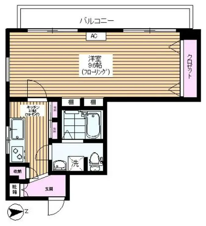 三田高島平第三コーポ 2階階 間取り