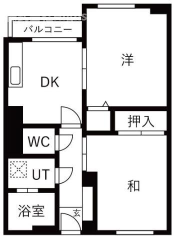 都島岡本マンション(2DK/3階)の間取り写真