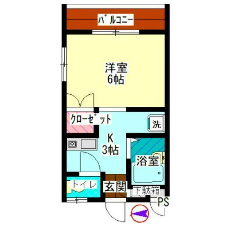 ディーエスマゴメ 1階階 間取り
