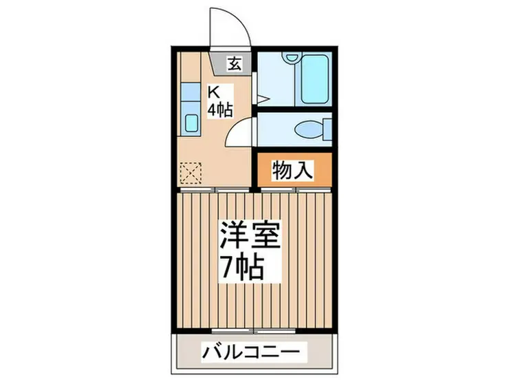 メゾンワカバヤシ 2階階 間取り