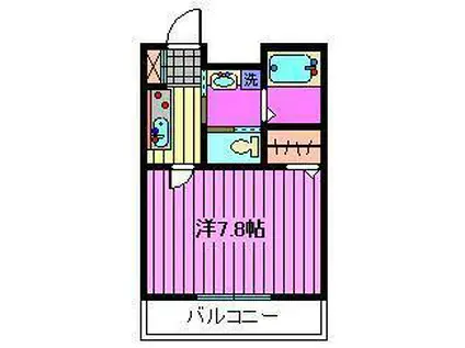 レ・フレール(1K/1階)の間取り写真