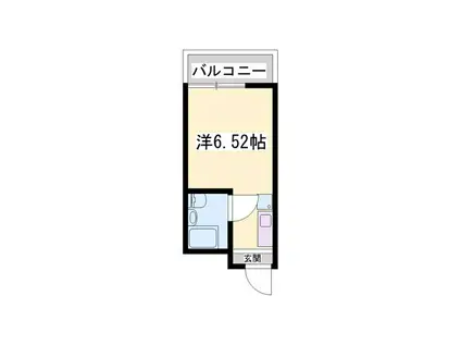 サニーパレスザウエスト(ワンルーム/2階)の間取り写真