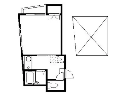 グルックハウス野方(1K/1階)の間取り写真