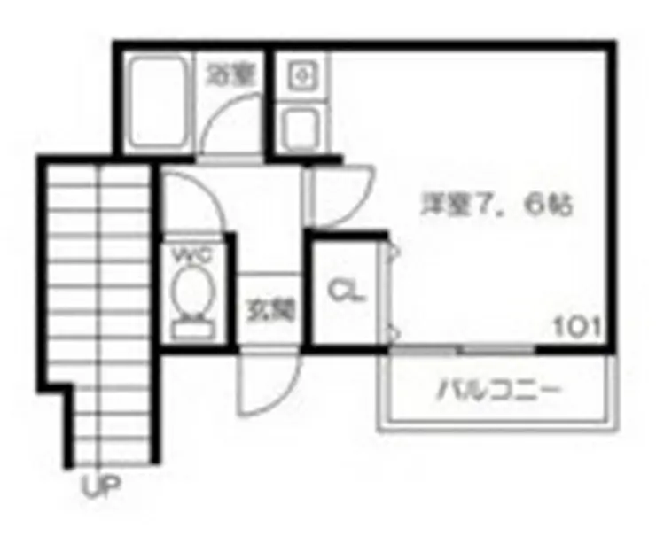エムワンハイツ 1階階 間取り