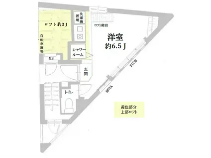 ティアラタワー中落合(ワンルーム/1階)の間取り写真