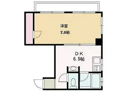 パインクレストコート(1DK/2階)の間取り写真