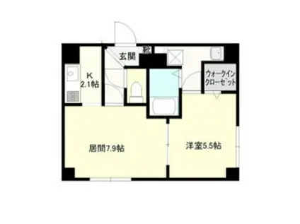 パレスコート本郷(1LDK/4階)の間取り写真