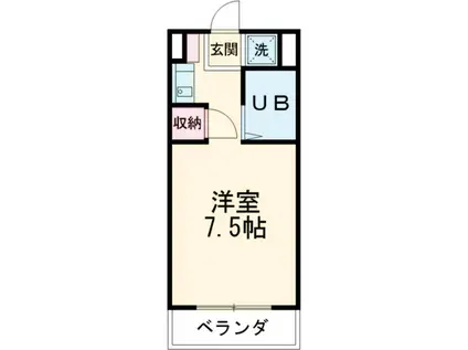 アップライト三田マンション(ワンルーム/3階)の間取り写真