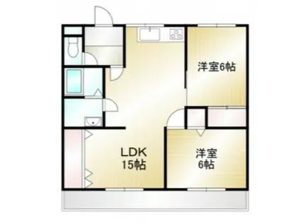 石原マンション(2LDK/1階)の間取り写真