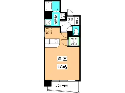 喜与町2丁目マンション(1K/6階)の間取り写真