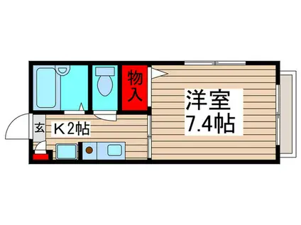 レジデンス17(1K/1階)の間取り写真