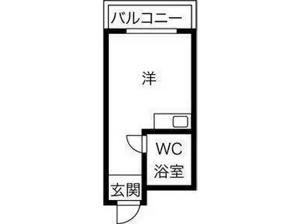プレアール菱屋西(ワンルーム/3階)の間取り写真