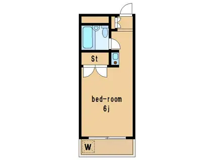 エトワール上連雀(ワンルーム/4階)の間取り写真