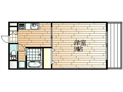 エクセル津島(1K/2階)の間取り写真