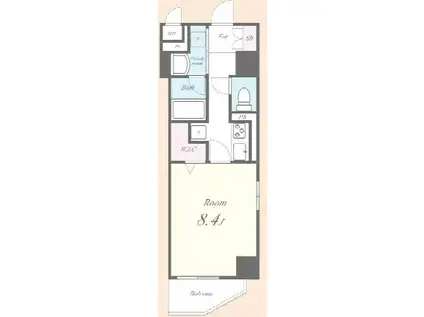 テ レジャンデール護国寺ウエスト(1K/5階)の間取り写真