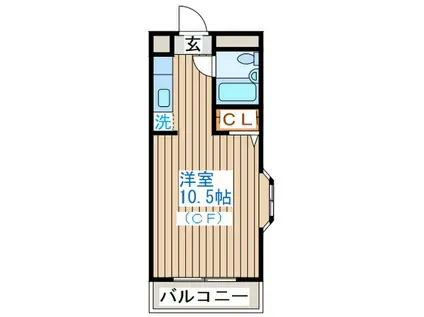 サンライズ志波町(ワンルーム/5階)の間取り写真