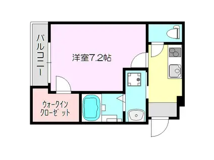フジパレス豊里中央公園3番館(1K/2階)の間取り写真