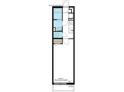 リブリ・茜(1K/3階)の間取り写真