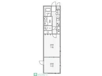 THE PALMS大島(2K/4階)の間取り写真