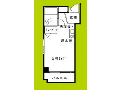 森マンション(ワンルーム/4階)の間取り写真
