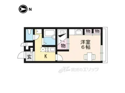 レオパレス伊藤(1K/2階)の間取り写真