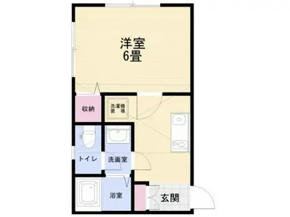 シーサイドハウスVOL 2(1K/1階)の間取り写真