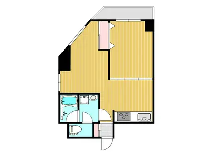 マイメゾン(1LDK/2階)の間取り写真