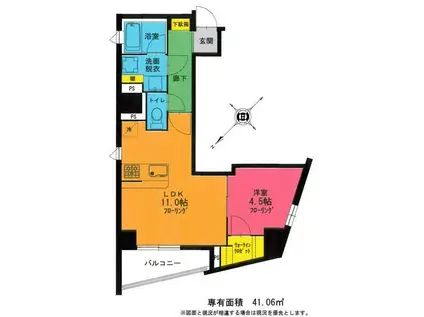 ASOLEAR JONAN(1LDK/5階)の間取り写真