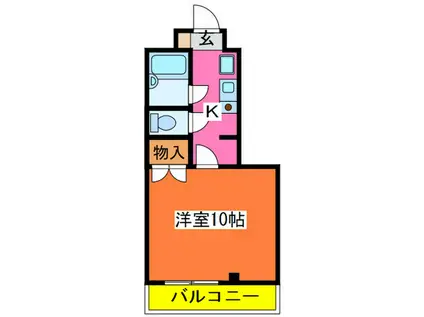 パークサイド・赤羽(1K/3階)の間取り写真