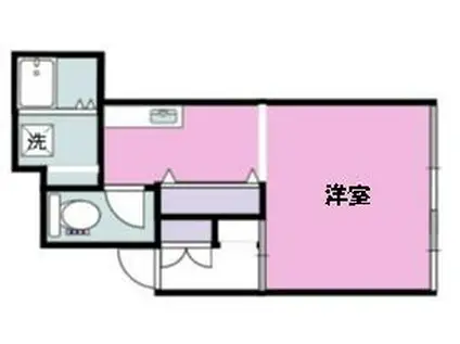 ポレール駅前店(ワンルーム/3階)の間取り写真