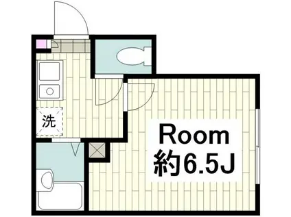 アンスール横浜(1K/1階)の間取り写真