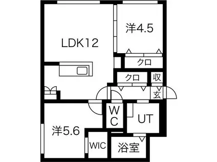 SELECCAO(2LDK/3階)の間取り写真