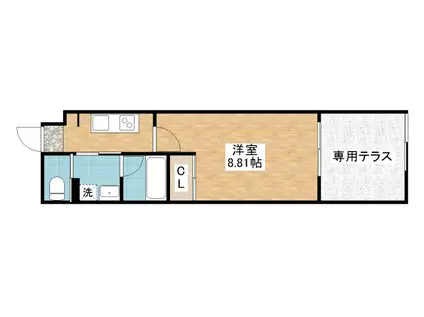 AISONARI(1K/3階)の間取り写真