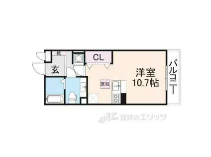フェアリーシャンテ(ワンルーム/1階)の間取り写真