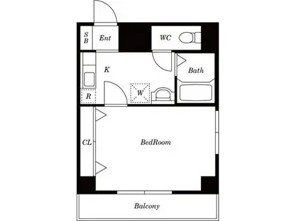 IZUMIIII(1K/3階)の間取り写真