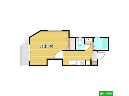 ハイツフォレスタ(1K/1階)の間取り写真