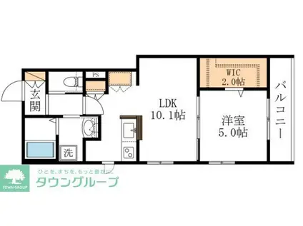 CLOCHETTE(1LDK/3階)の間取り写真