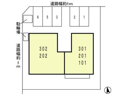 リッツ・ハウス(3LDK/2階)の間取り写真