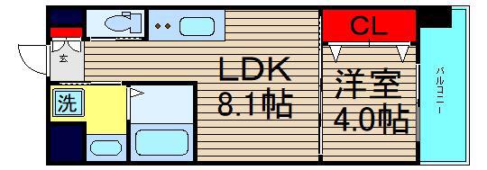 FDS PREX(1LDK/2階)の間取り写真
