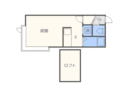 ロイヤルリラ(1K/3階)の間取り写真