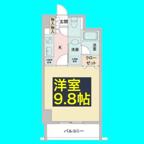 S-FORT桜山(1K/2階)の間取り写真