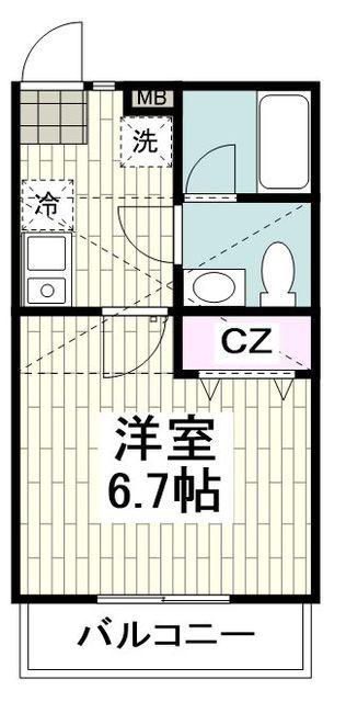 ITハウスアイティーハウス(1K/1階)の間取り写真
